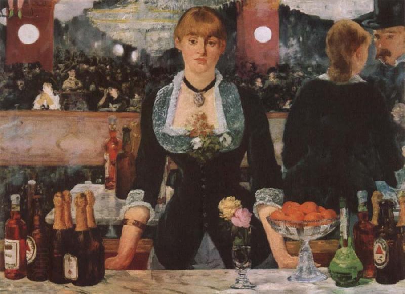 Edouard Manet A Bar at the Follies-Bergere oil painting picture
